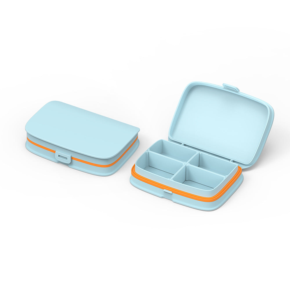 Small Pill Box Portable Women's One-week Pill Box Portable Storage Pill Box Mini Pill Box Sealed Pill Box
