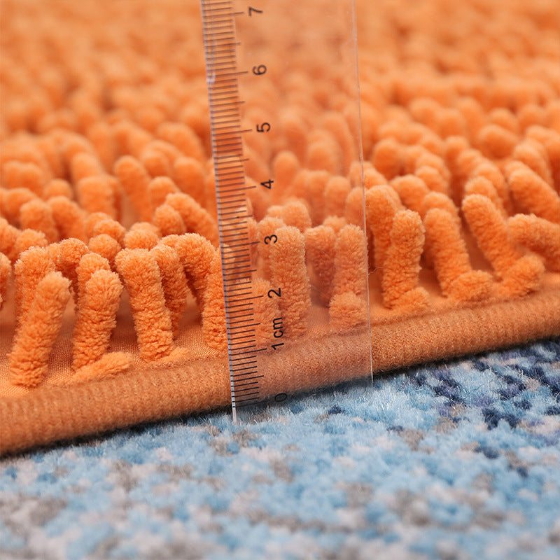 Chenille Floor Mats, Living Room, Bedroom, Bay Window Carpets, Kitchen Door Mats, Bathroom Water-Absorbent Non-Slip Floor Mats