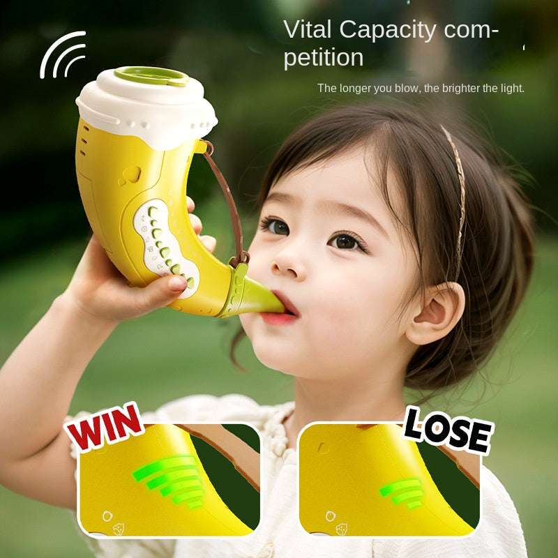Animal Gathering Simulated Sound Effect Blowing Horn Children's Whistle Exercise Vital Capacity Blowing Horn Toy