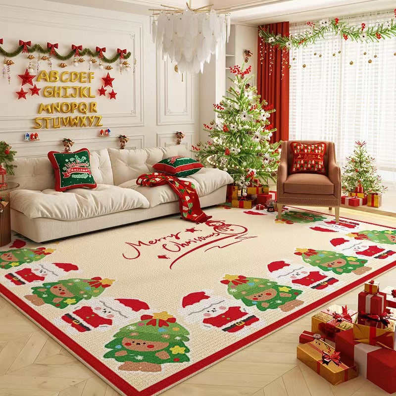 Cross-border Retro Living Room Full Carpet Office Christmas Classical Non-slip Dirty-resistant Coffee Table Mat Absorbent Foot Mat