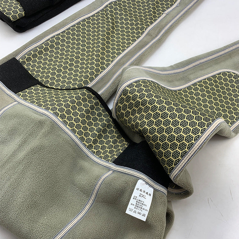 500 Grams Of Men's Graphene Boiling Pants Color Ram Pants Alpaca Wool Padded Cotton Pants Knee Pads Waist Crotch