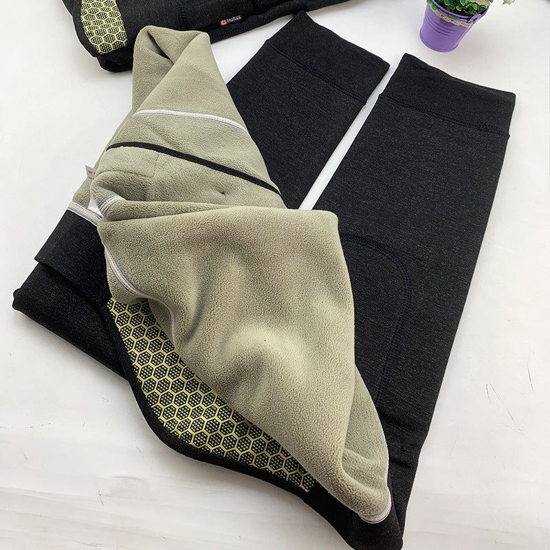 500 Grams Of Men's Graphene Boiling Pants Color Ram Pants Alpaca Wool Padded Cotton Pants Knee Pads Waist Crotch