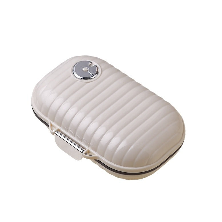 Seven-Day Portable Pill Box Packaging Box, Outdoor One-Week Travel Pill Jewelry Mini Shell Storage Sealed Box
