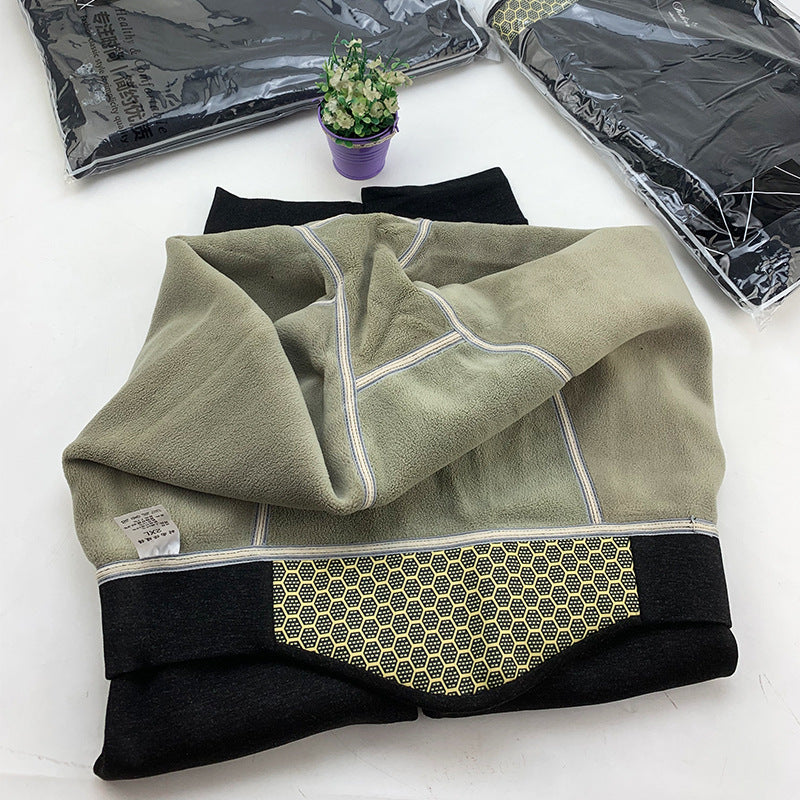 500 Grams Of Men's Graphene Boiling Pants Color Ram Pants Alpaca Wool Padded Cotton Pants Knee Pads Waist Crotch