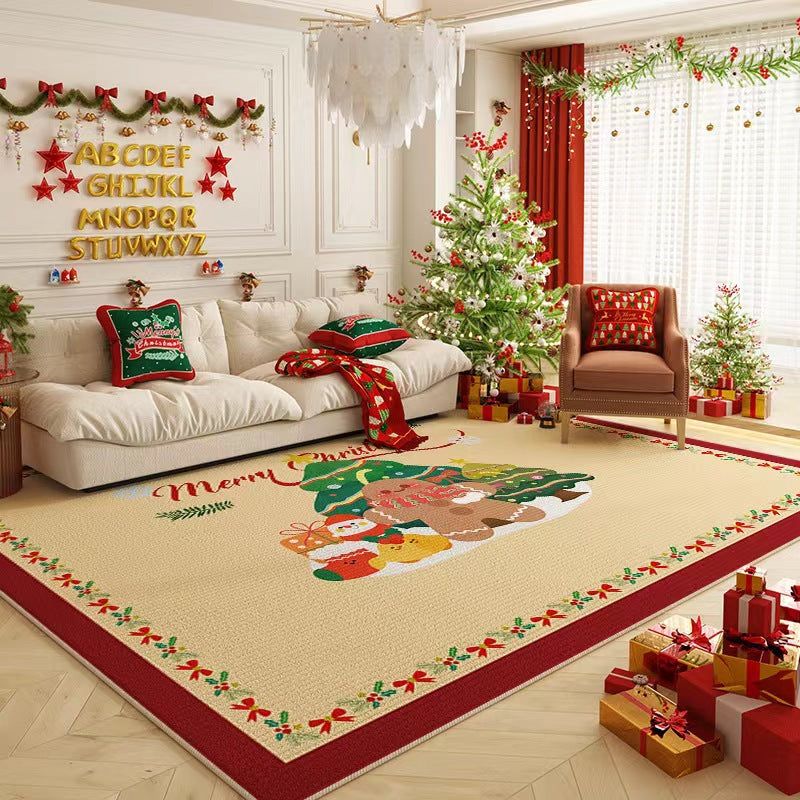 Cross-border Retro Living Room Full Carpet Office Christmas Classical Non-slip Dirty-resistant Coffee Table Mat Absorbent Foot Mat